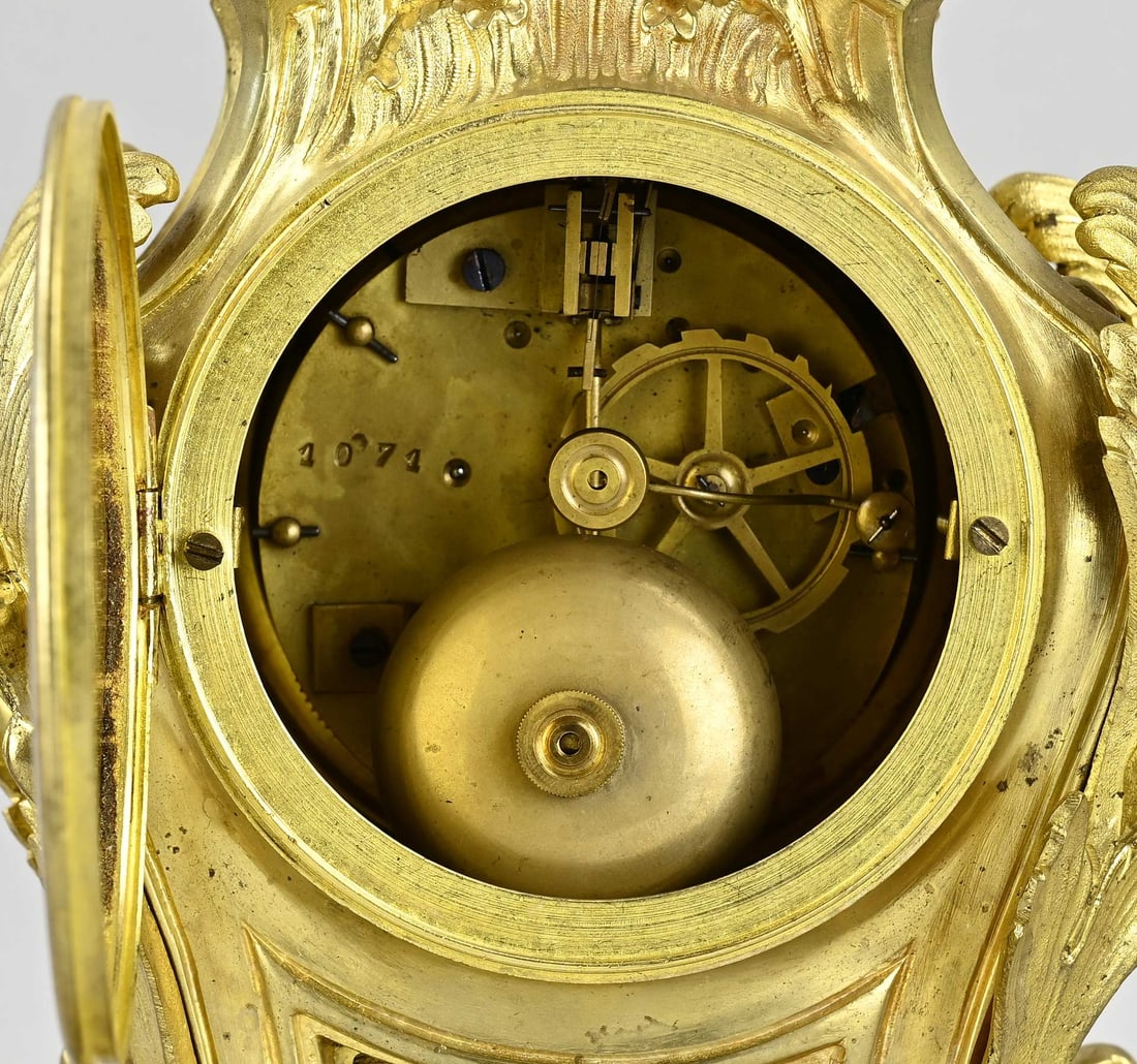 French table pendulum, H 37 cm. - 3