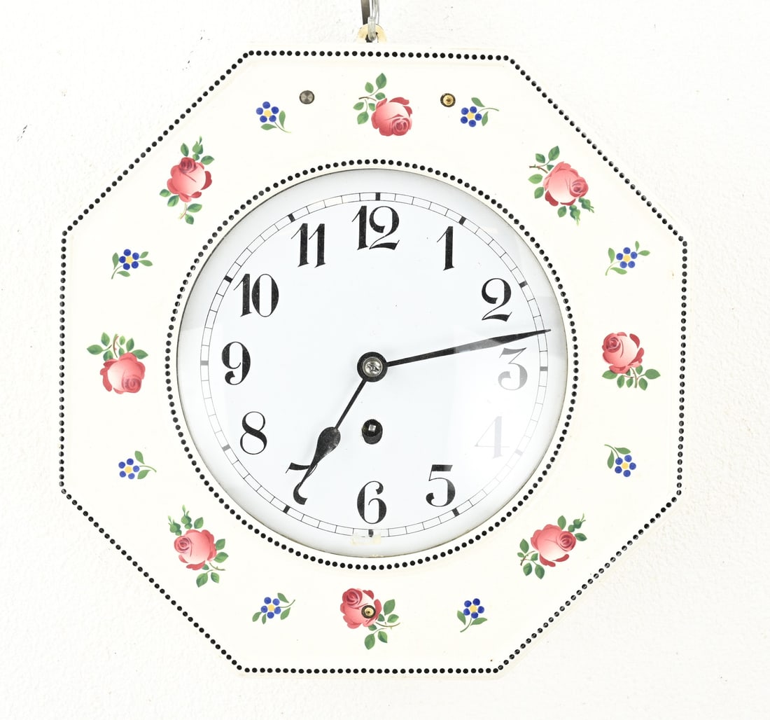 Ceramic kitchen clock, 1910 (1 of 1)
