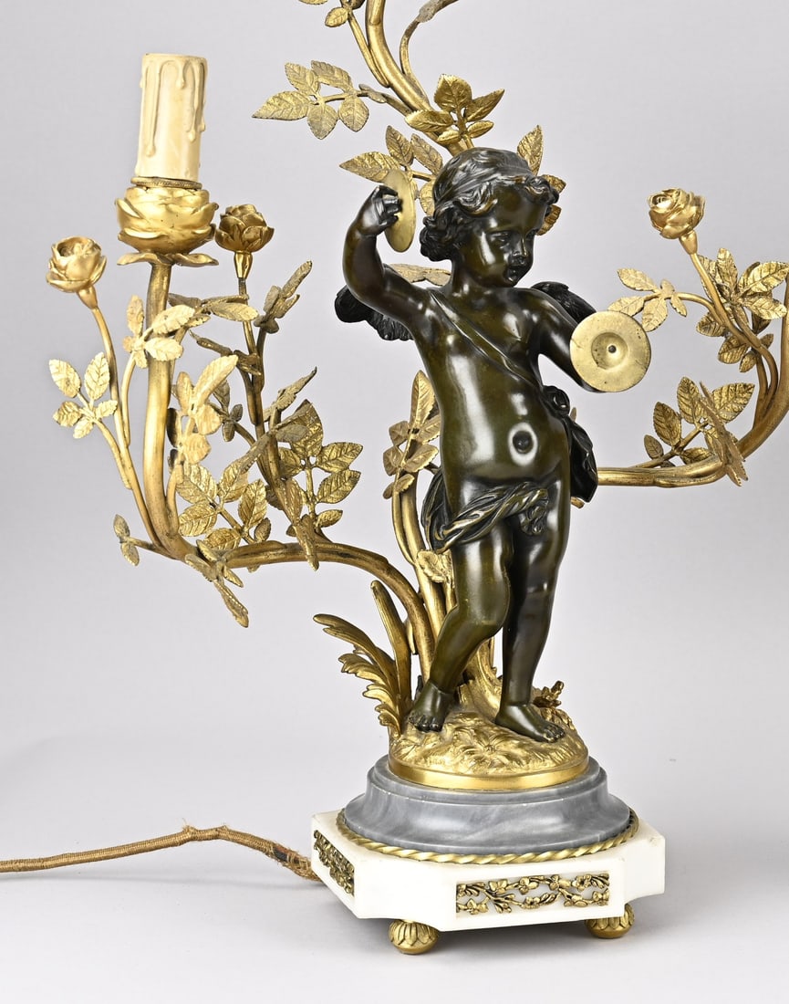 Capital clock set, 1850 - 3