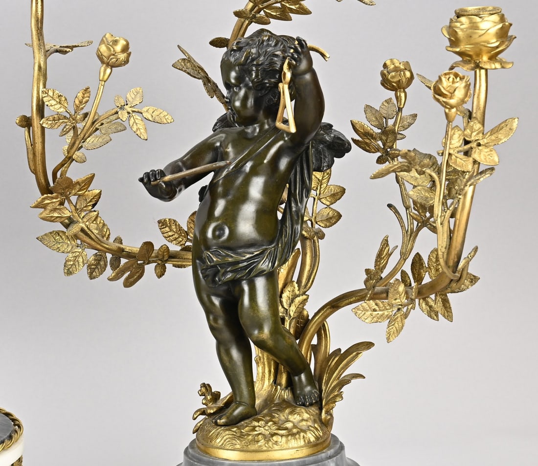 Capital clock set, 1850 - 4