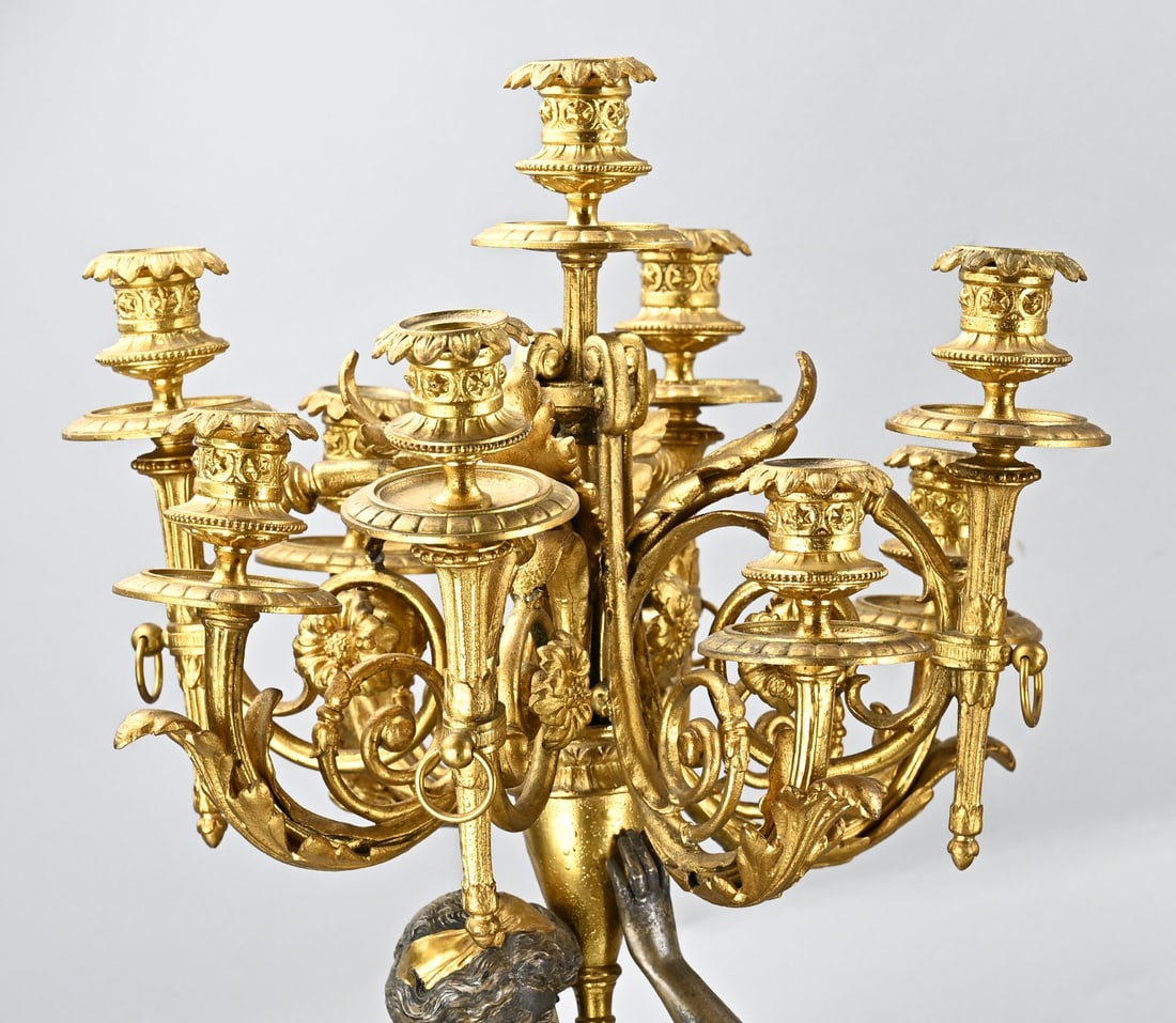 Rare 3-piece clock set, 1870 - 3