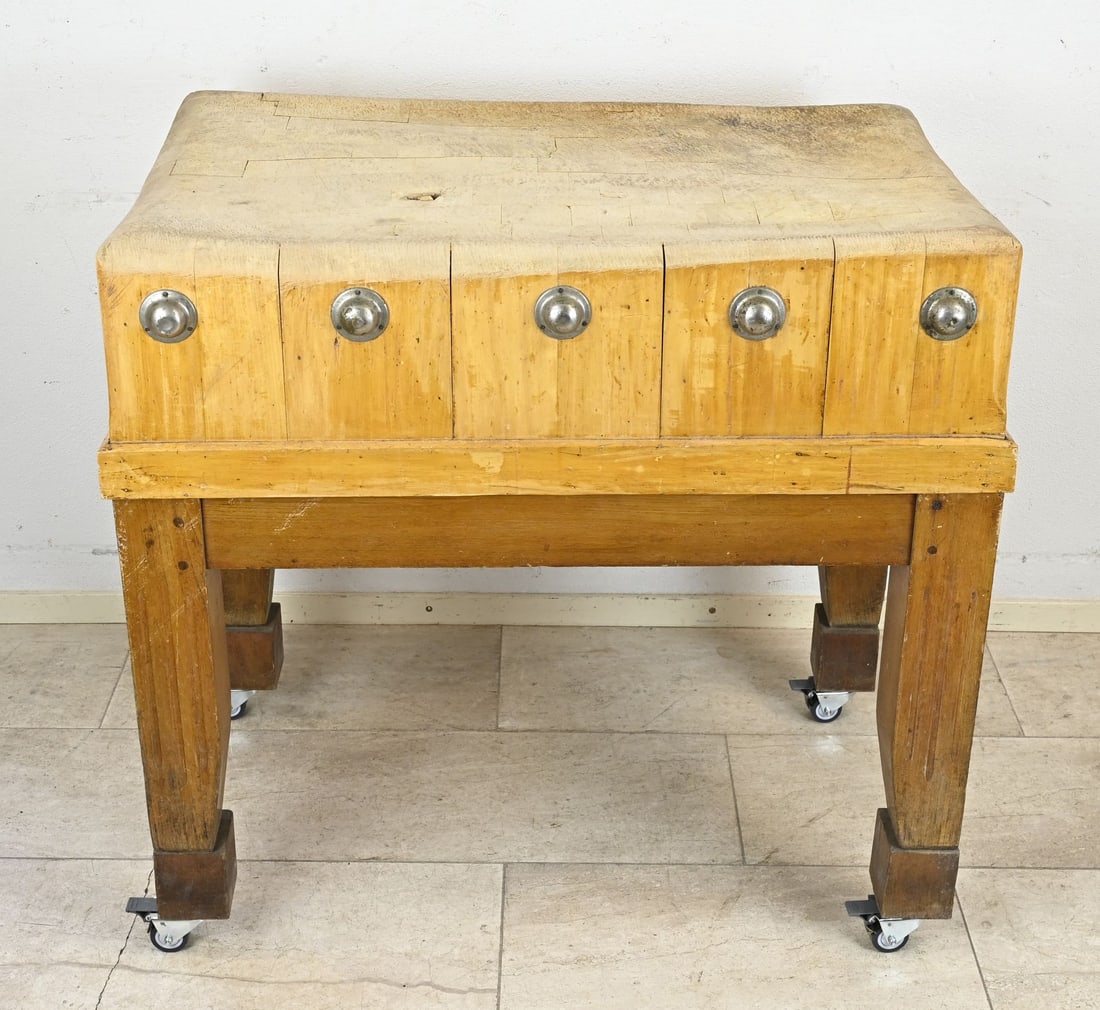 Antique chopping block, 1920 (1 of 2)