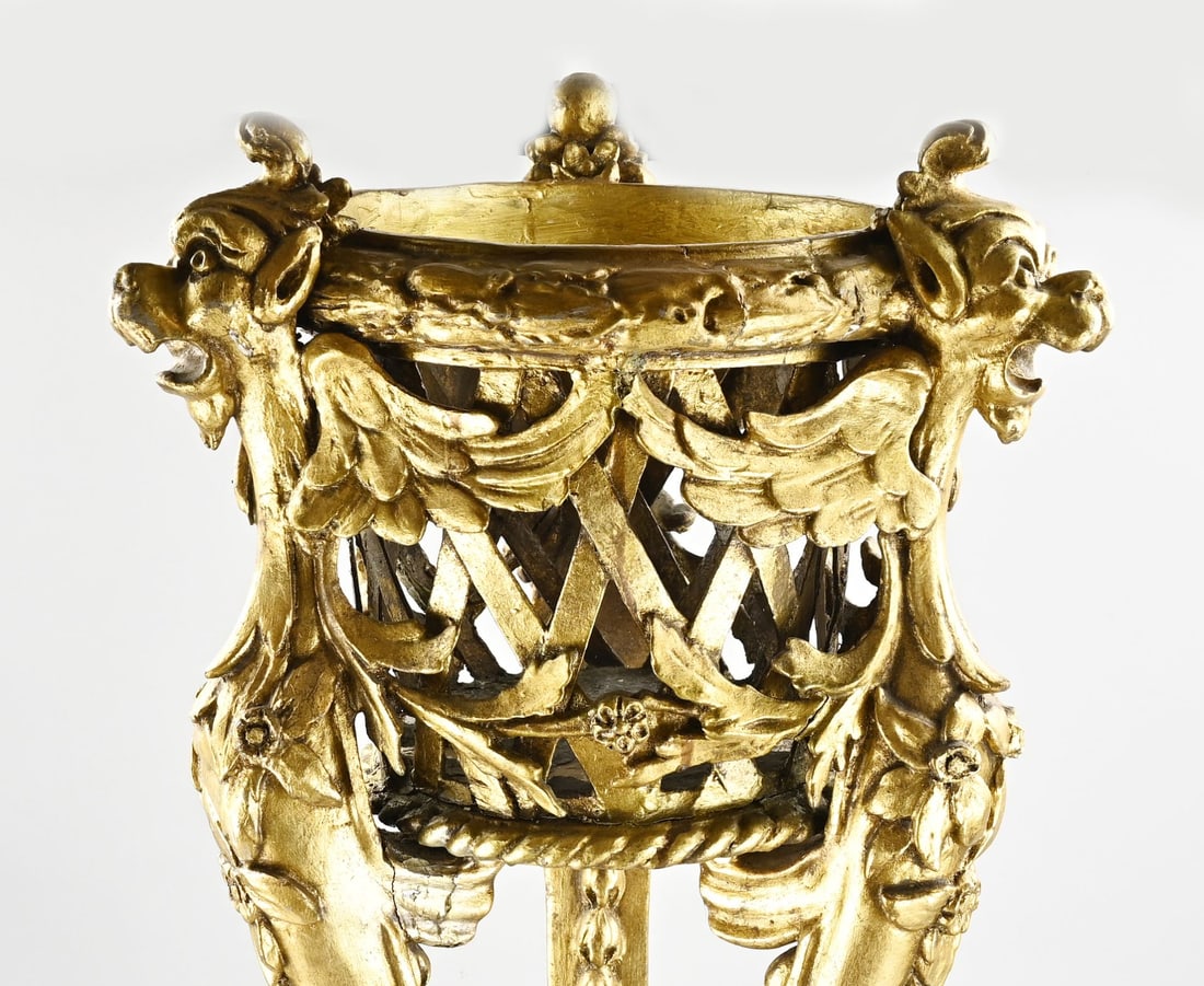 Gilded plant table - 2