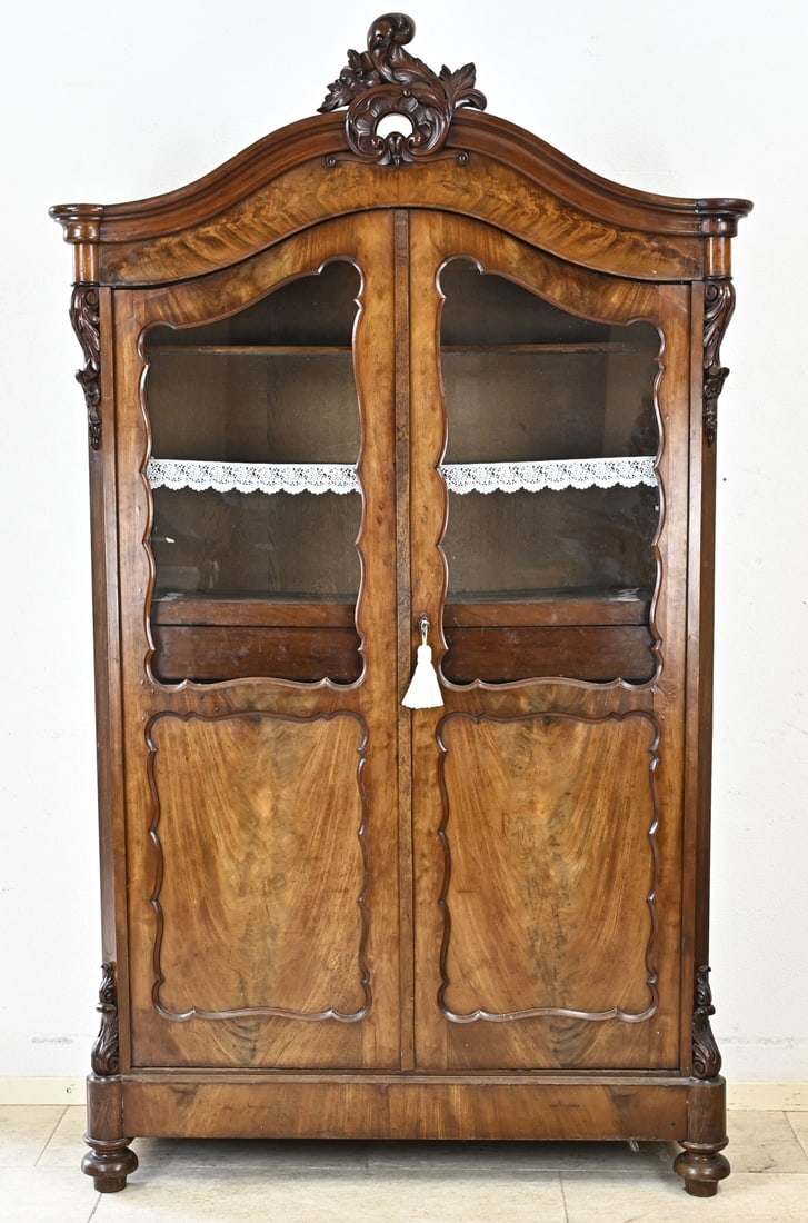 Mahogany display cabinet, 1860 (1 of 1)