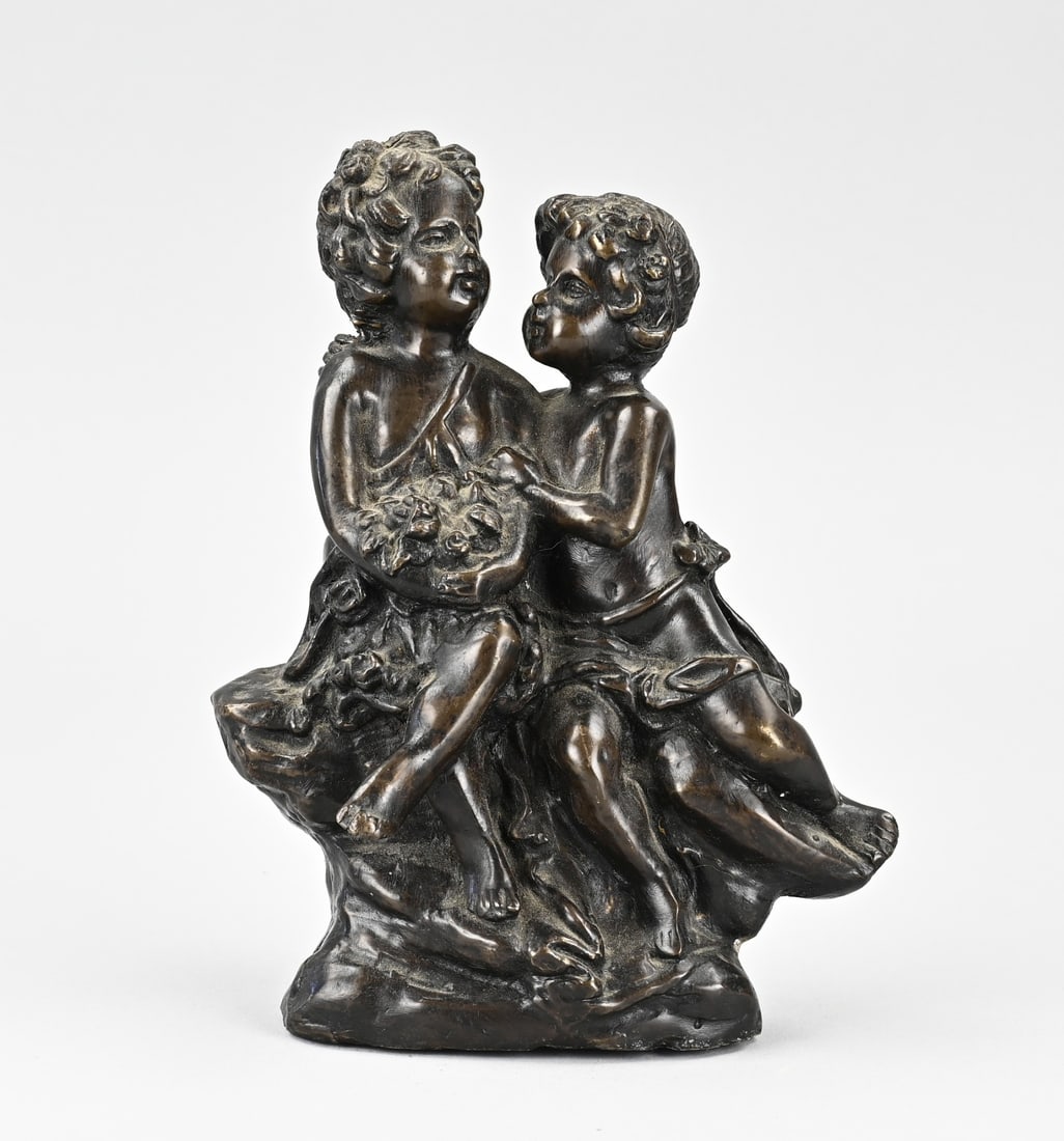 Bronze figure group (1 of 2)