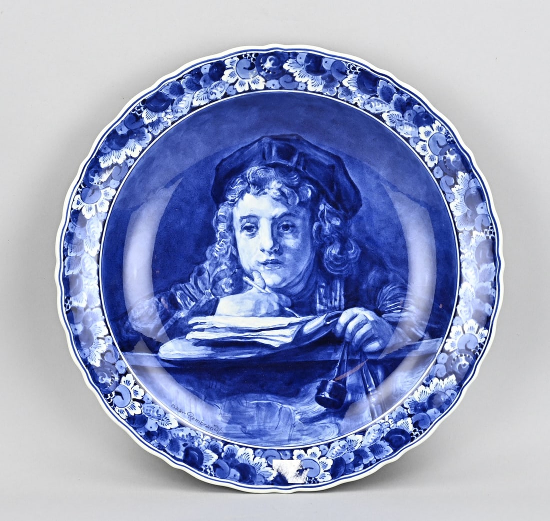 Delft wall plate Ø 41 cm. (1 of 2)