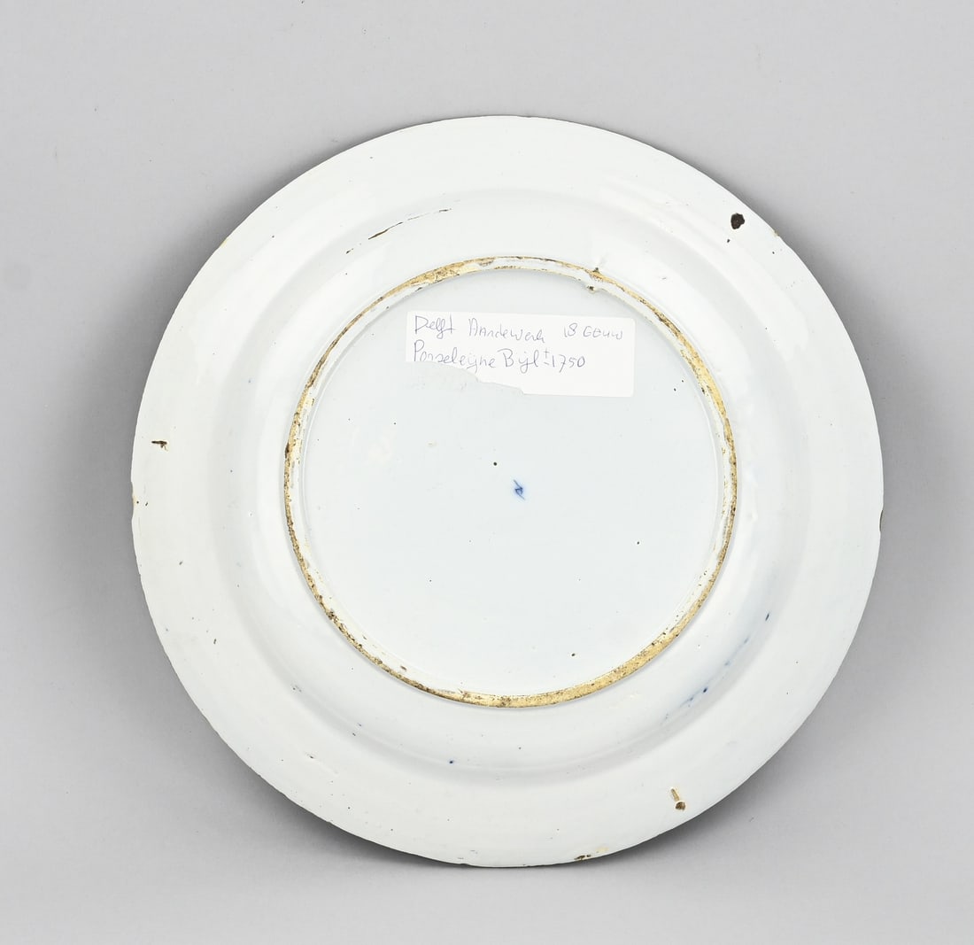 Delftware dish Ø 34.7 cm. - 2