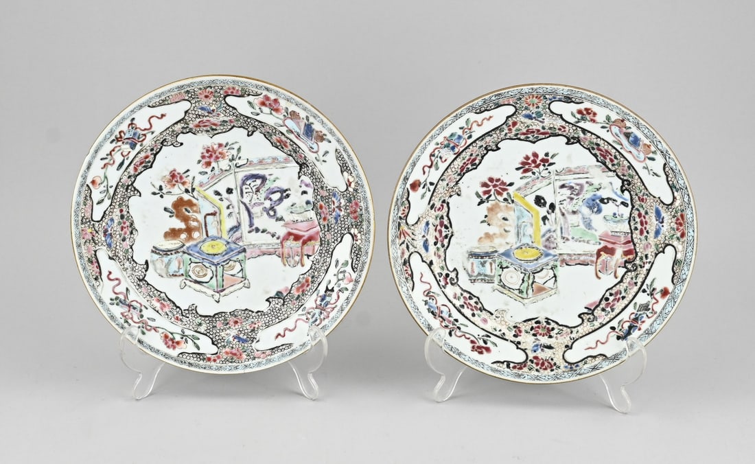 2x Chinese plate Ø 22.7 cm. (1 of 1)