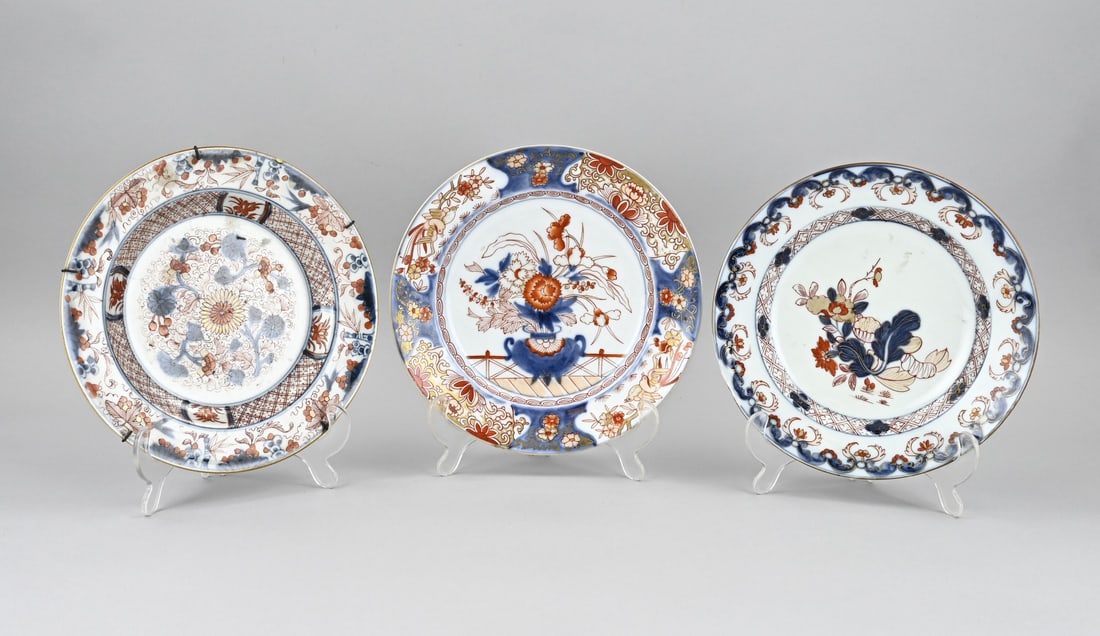 3x Chinese plate Ø 22.5 cm. (1 of 1)