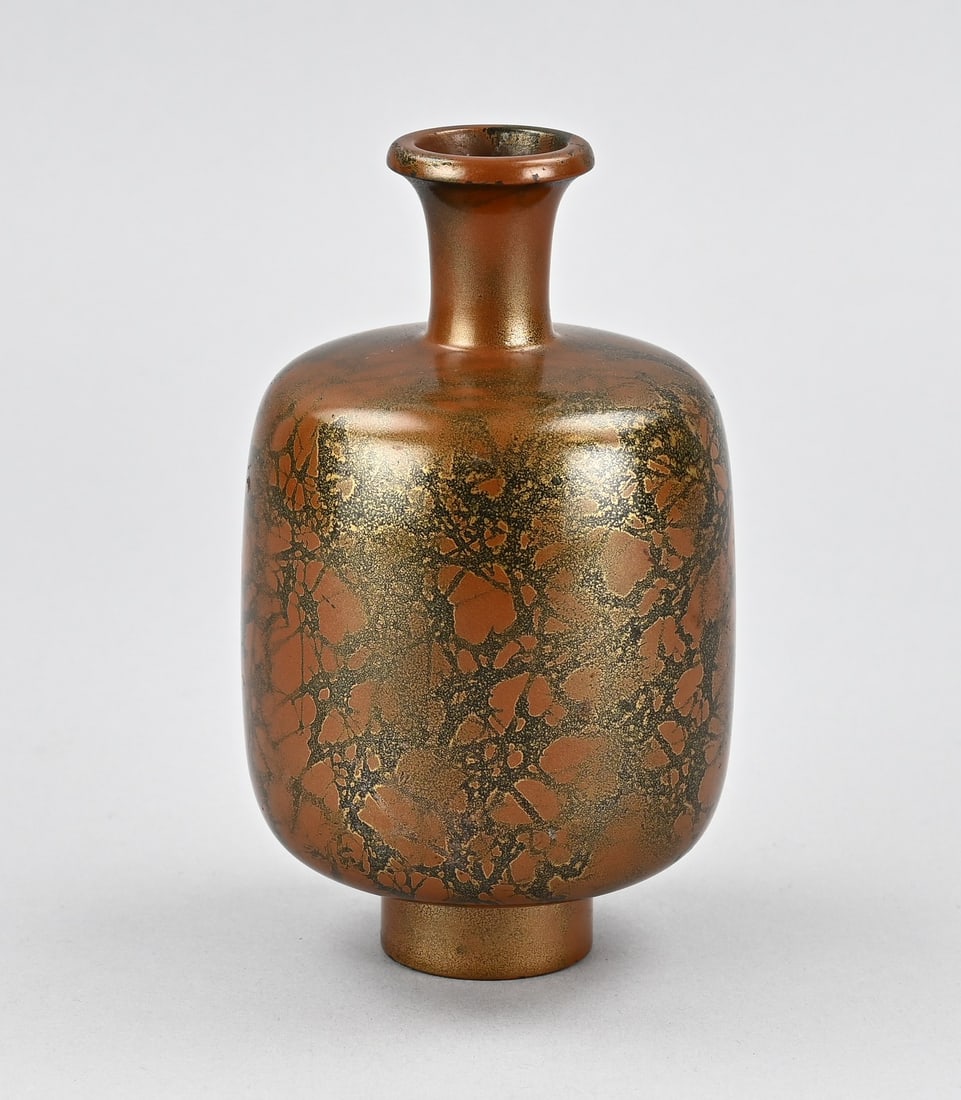 Antique Japanese bronze vase, H 15 cm. (1 of 1)