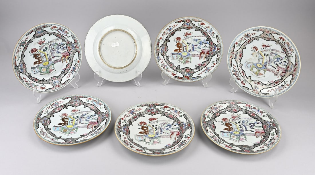 7x Chinese plate Ø 22.7 cm. (1 of 1)