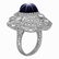 14k White Gold 13.91ct Star Sapphire 2.41ct Diamond - 2