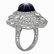 14k White Gold 13.91ct Star Sapphire 2.41ct Diamond - 2