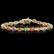 14K Gold 13.03ct Sapphire 0.52ct Diamond Bracelet