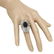 14K White Gold 13.34ct Sapphire and 2.50ct Diamond Ring - 3