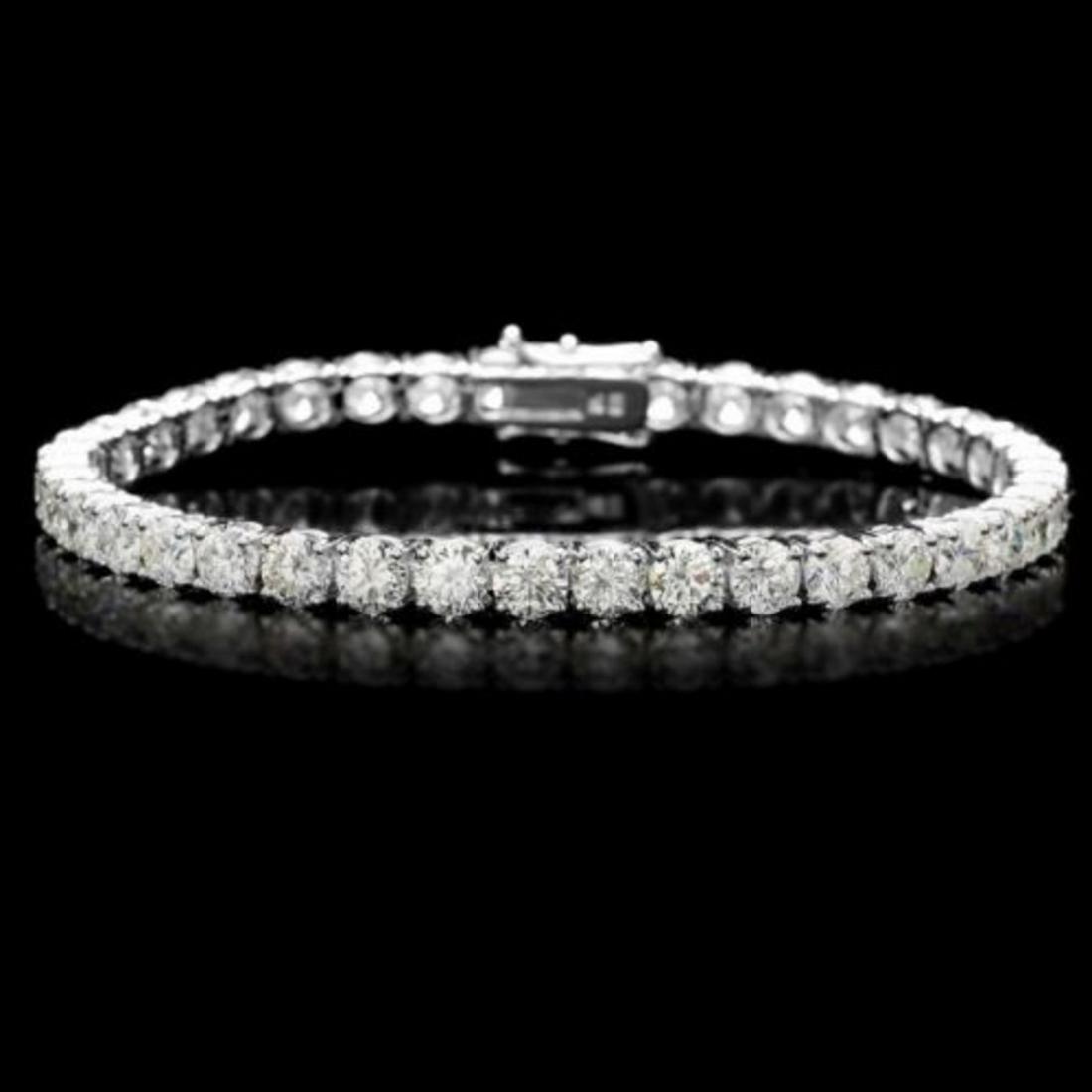 18K Gold 13.06ct Diamond Bracelet: Retail: $53,910.00 ****** 18K Gold 13.06ct Diamond Bracelet ****** Metal: 18K White Gold / Total Item Weight: 15.5 Grams / Country Made: United States / / Main Stone: Diamond / Carat Total Weight: 13.