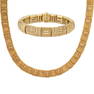 18K Yellow Gold Roberto Coin Designor Necklace and Bracelet Set