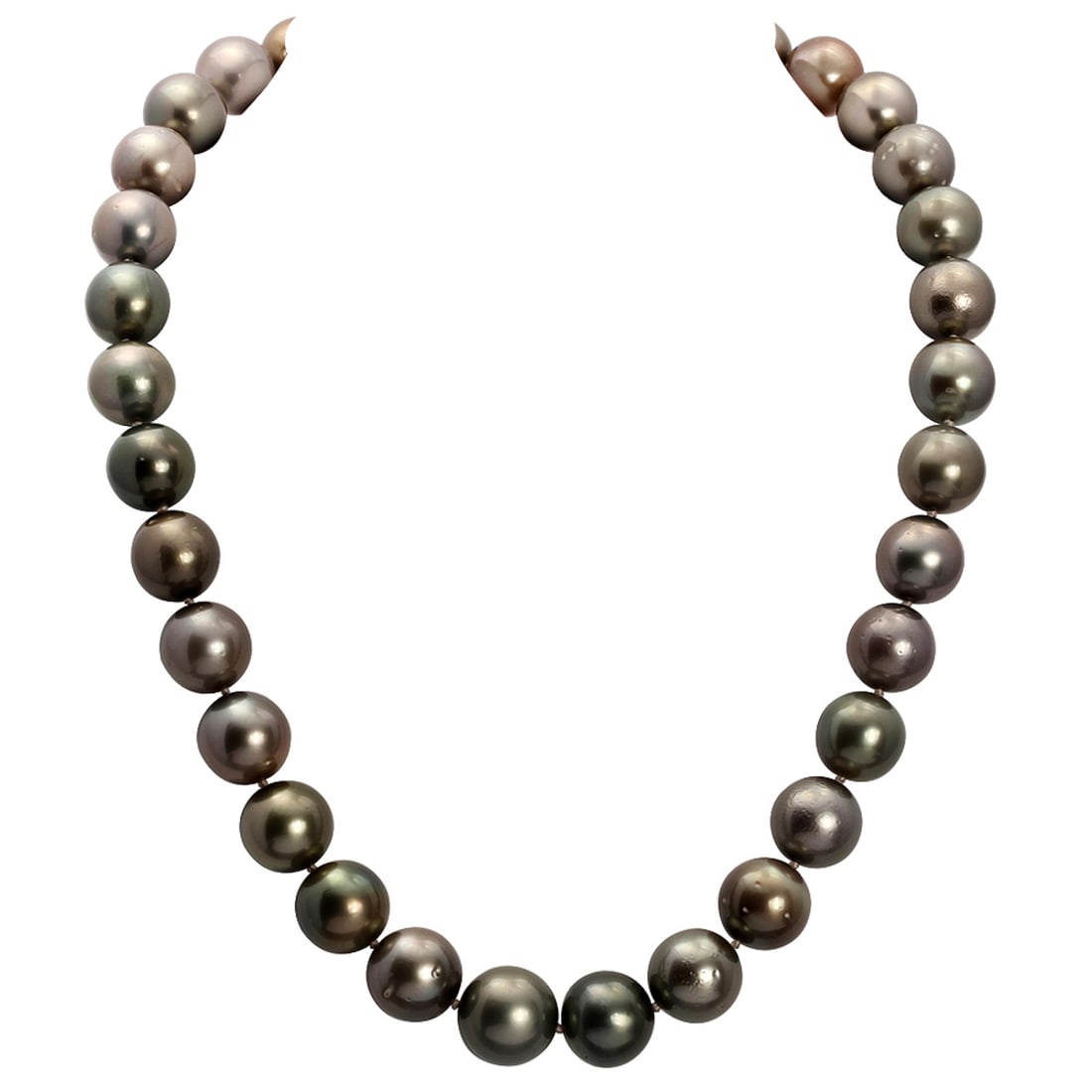 1214.5mm Natural Black Pearl Necklace Auction