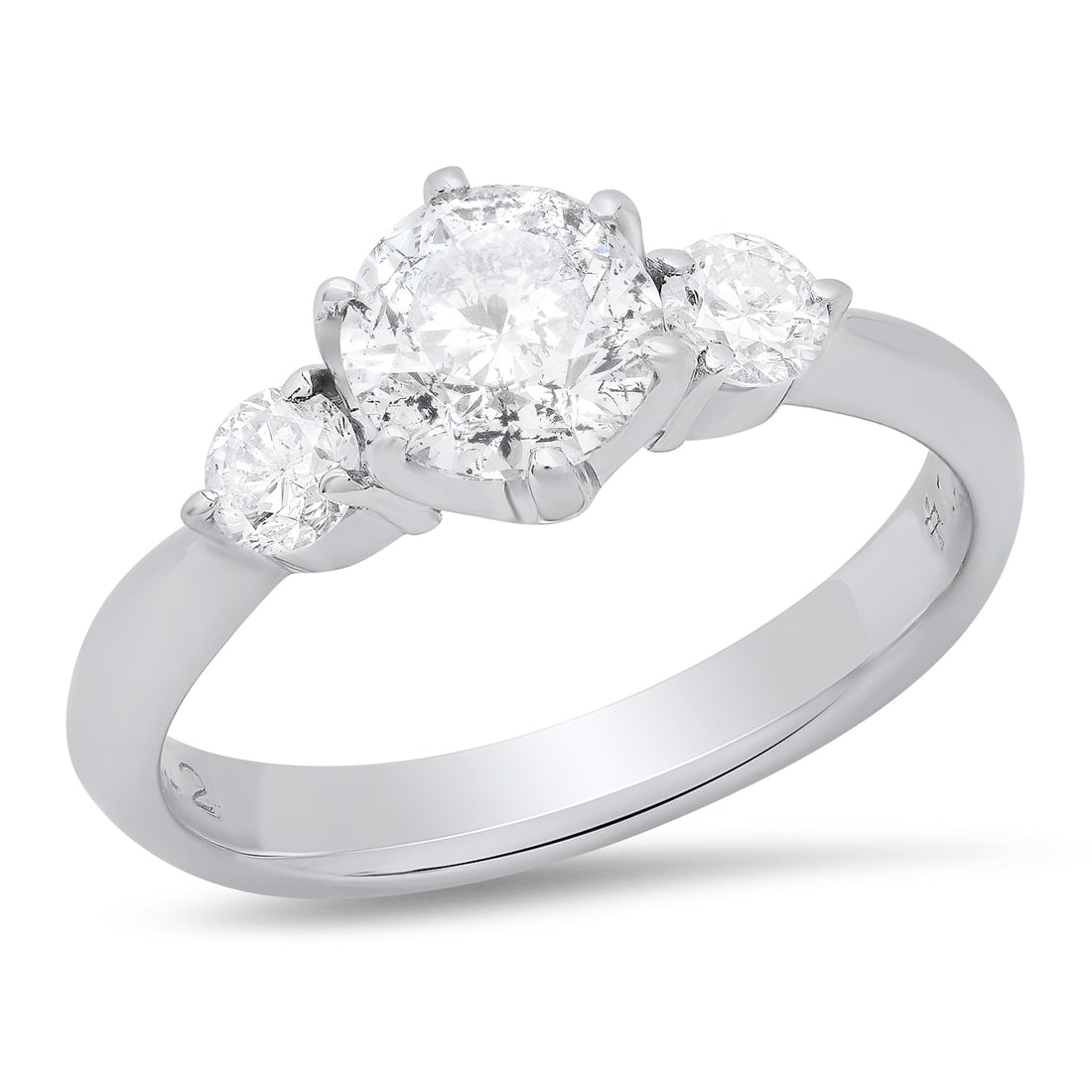 Platinum Setting with 1.0ct Diamond Center and 1.32tcw Diamond Ladies Ring: Retail: $9,800.00 ****** Platinum Setting with 1.0ct Diamond Center and 1.32tcw Diamond Ladies Ring ****** Size: 6.25 (we offer free resizing to winning bidders) / Metal: Platinum / Total Item Weight: