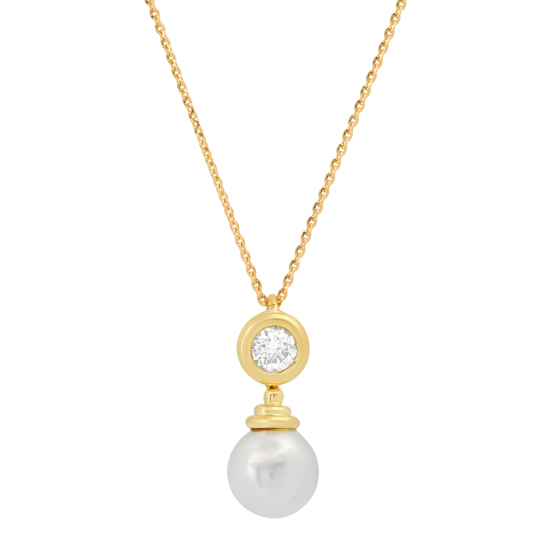 18K Yellow Gold Setting with 9mm Tahitian Pearl and 0.29ct Diamond Pendant: Retail: $4,150.00 ****** 18K Yellow Gold Setting with 9mm Tahitian Pearl and 0.29ct Diamond Pendant ****** Metal: 18K Yellow Gold / Total Item Weight: 4.2 Grams / Country Made: United States / / Main 