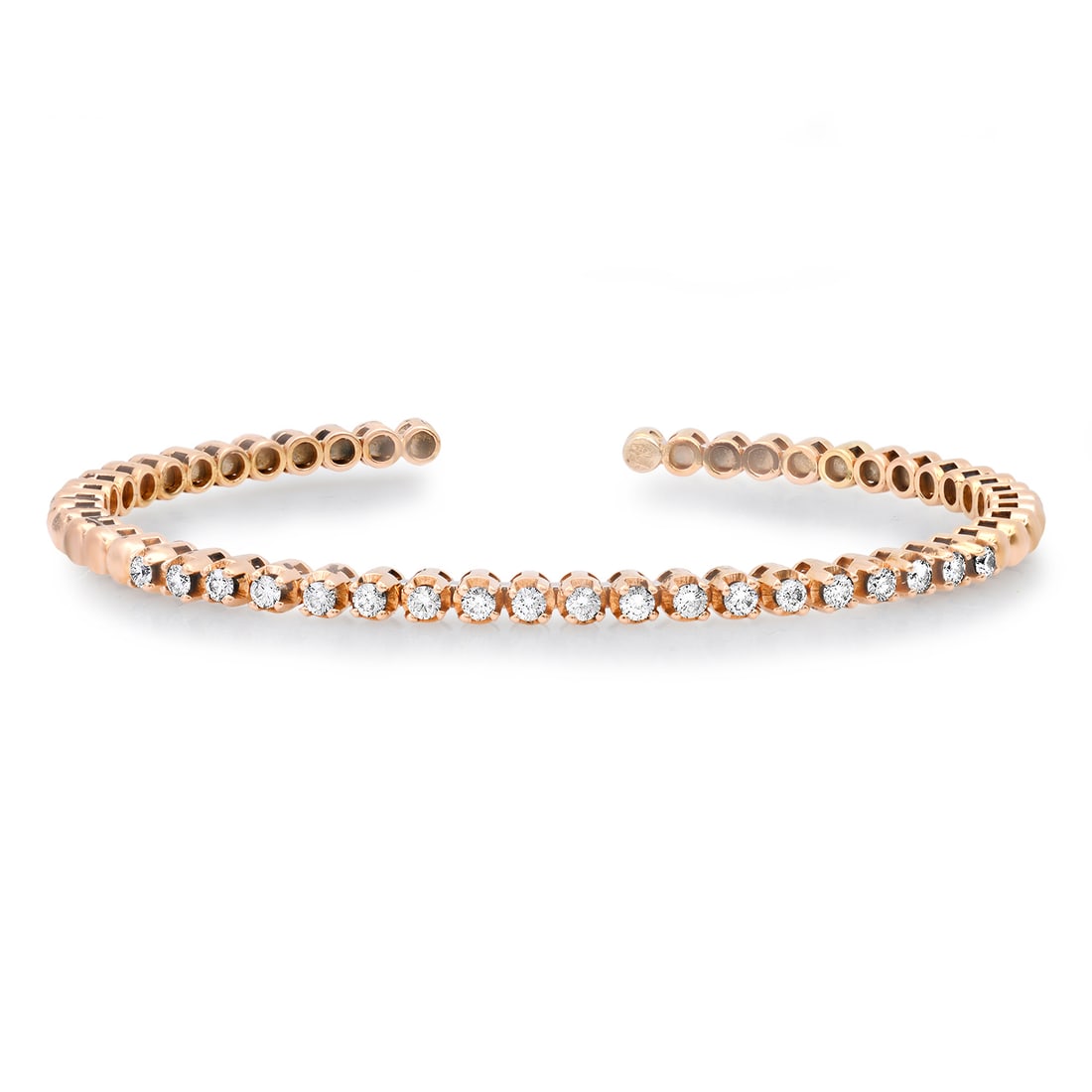 18K Yellow Gold Setting with 0.95ct Diamond Bangle Bracelet: Retail: $7,862.00 ****** 18K Yellow Gold Setting with 0.95ct Diamond Bangle Bracelet ****** Metal: 18K Yellow Gold / Total Item Weight: 16.3 Grams / Country Made: United States / / Main Stone: Diamond