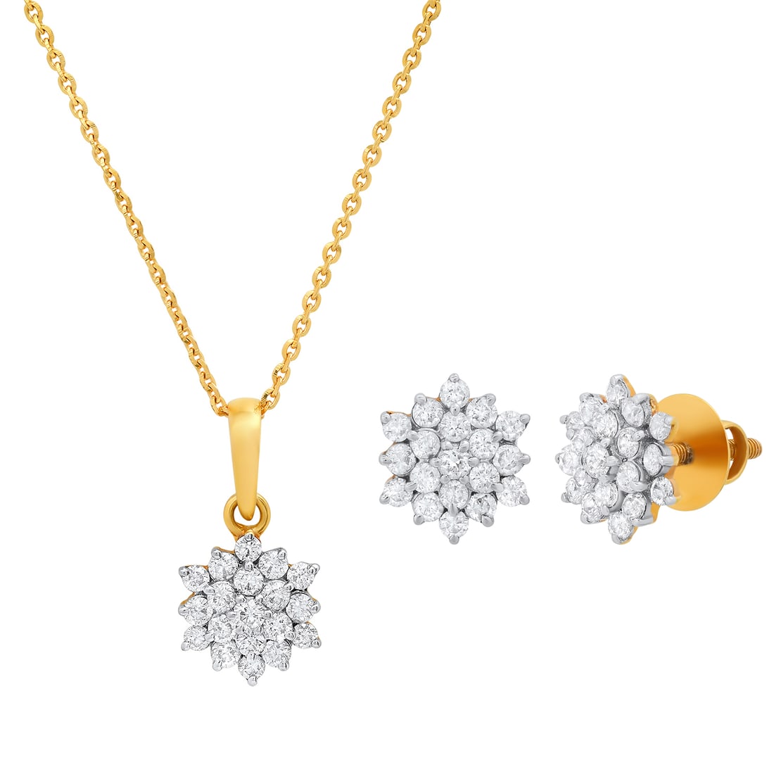 18K Yellow Gold Pendant and Earring Set with 2.93tcw Diamonds: Retail: $6,254.00 ****** 18K Yellow Gold Pendant and Earring Set with 2.93tcw Diamonds ****** Metal: 18K Yellow Gold / Total Item Weight: 4.1 Grams / Country Made: United States / / Main Stone: Diamon