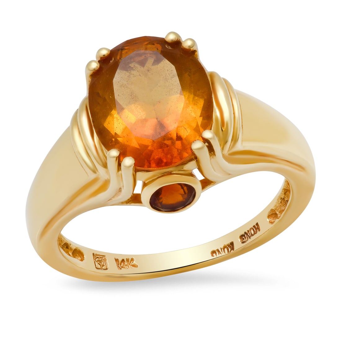 14K Yellow Gold Setting with 2.34ct Citrine Ladies Ring: Retail: $1,785.00 ****** 14K Yellow Gold Setting with 2.34ct Citrine Ladies Ring ****** Metal: 14K Yellow Gold / Total Item Weight: 4.2 Grams / Country Made: United States / / Main Stone: Citrine / Co