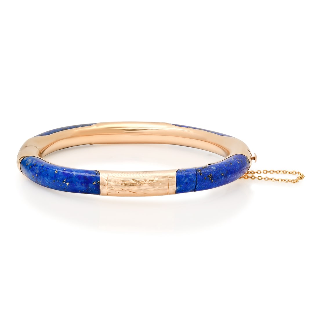 14K Yellow Gold Ladies Lapis Lazuli Bangle Bracelet: Retail: $3,310.00 ****** 14K Yellow Gold Ladies Lapis Lazuli Bangle Bracelet ****** Size: 7 / Metal: 14K Yellow Gold / Total Item Weight: 20.6 Grams / Country Made: United States / / Main Stone: Lapis