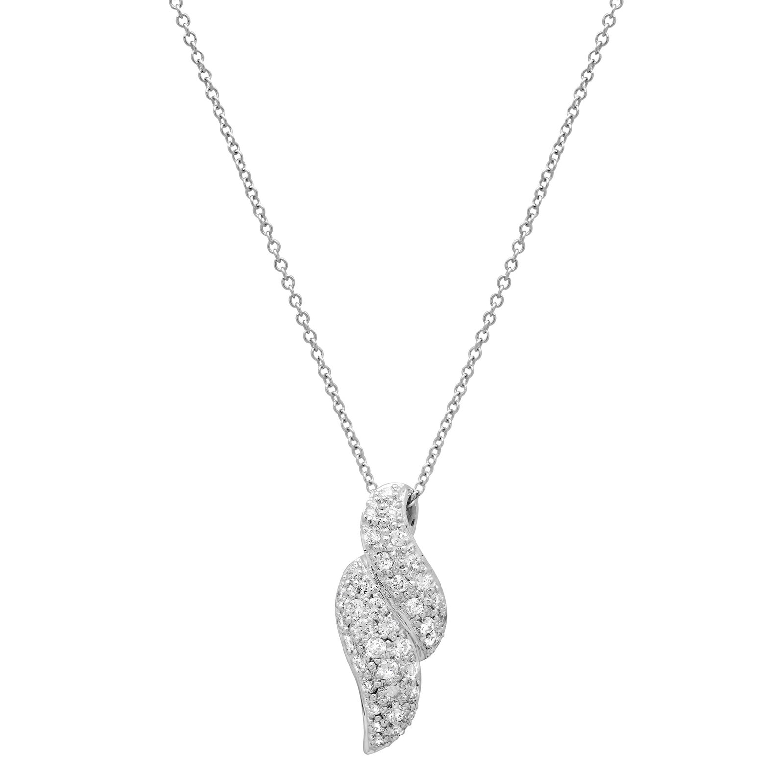 18K white Gold Setting with 0.59ct Diamond Pendant: Retail: $2,980.00 ****** 18K white Gold Setting with 0.59ct Diamond Pendant ****** Size: 18 / Metal: 18K White Gold / Total Item Weight: 3.6 Grams / Country Made: United States / / Main Stone: Diamond