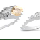 14K White Gold Setting with 1.25ct Center and TW 2.15ct Diamond Ladies Ring