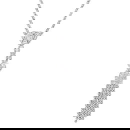 18K White Gold Setting with 0.81ct Center Diamond and 12.15tcw Diamond Necklace