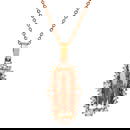 14k Rose Gold 11.96ct Morganite 1.25ct Diamond Pendant