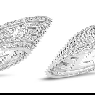 14K White Gold Setting with 0.37ct Diamond Ladies Band: Retail: $3,890.00 ****** 14K White Gold Setting with 0.37ct Diamond Ladies Band ****** Size: 6.5 / Metal: 14K White Gold / Total Item Weight: 7.9 Grams / Country Made: United States / / Main Stone: