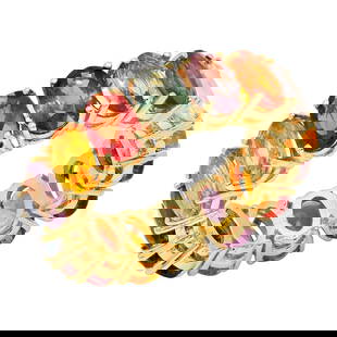 14k Yellow Gold 8.40ct Sapphire Eternity Band Ring: Retail: $4,620.00 ****** 14k Yellow Gold 8.40ct Sapphire Eternity Band Ring ****** Metal: 14K Yellow Gold / Total Item Weight: 5.70 grams / Country Made: United States / / Main Stone: Sapphire /