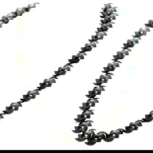 11-13mm Natural Black Pearl Necklace: Retail: $15,500.00 ****** 11-13mm Natural Black Pearl Necklace ****** Metal: 14k White Gold & Diamonds Clasp / Total Item Weight: None / Country Made: United States / / Main Stone: Pearl / Color: