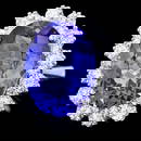 14K White Gold 7.90ct Tanzanite and 1.82ct Diamond Ring