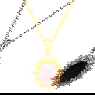 14k Yellow Gold 3.99ct Ruby 0.64ct Diamond Pendant: Retail: $4,645.00 ****** 14k Yellow Gold 3.99ct Ruby 0.64ct Diamond Pendant ****** Metal: 14K Yellow Gold / Total Item Weight: 4.00 grams / Country Made: United States / / Main Stone: Ruby / Color: In