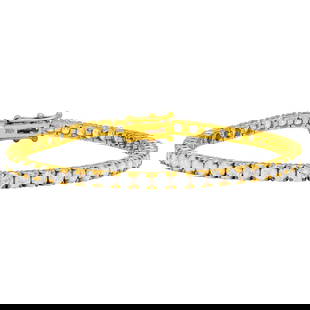18k Yellow Gold 7.86ct Diamond Tennis Bracelet: Retail: $33,290.00 ****** 18k Yellow Gold 7.86ct Diamond Tennis Bracelet ****** Metal: 18K Yellow Gold / Total Item Weight: 12.10 grams / Country Made: United States / / Main Stone: Diamond / Color: N