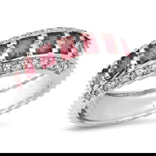 18K White Gold Setting with 1.4ct Sapphire and 0.34ct Diamond Ladies Ring: Retail: $5,400.00 ****** 18K White Gold Setting with 1.4ct Sapphire and 0.34ct Diamond Ladies Ring ****** Size: 6 / Metal: 18K White Gold / Total Item Weight: 7.3 Grams / Country Made: United States