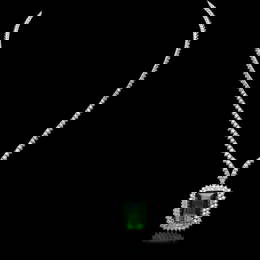 18K White Gold 21.36ct Tourmaline and 8.0ct Diamond Necklace