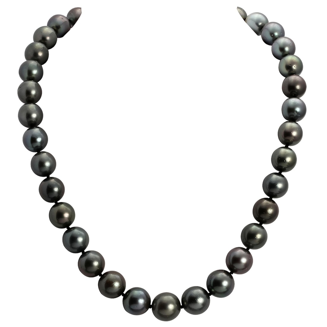 11-13mm Natural Black Pearl Necklace: Retail: $15,250.00 ****** 11-13mm Natural Black Pearl Necklace ****** Metal: 14k White Gold & Diamonds Clasp / Total Item Weight: None / Country Made: United States / / Main Stone: Pearl / Color: Dark