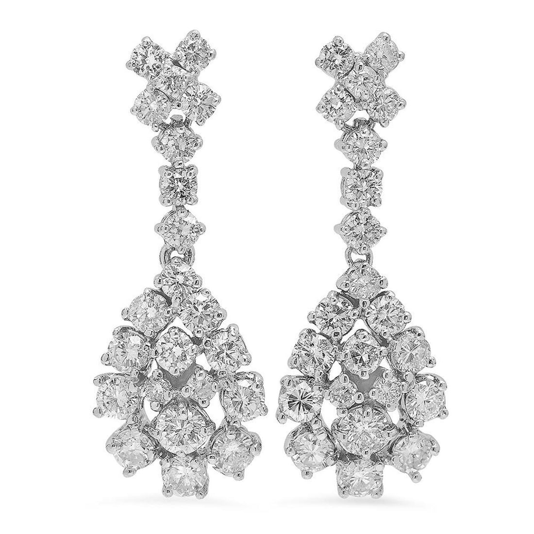 14K Gold 2.91ct Diamond Earrings: Retail: $9,365.00 ****** 14K Gold 2.91ct Diamond Earrings ****** Metal: 14K Solid Gold / Total Item Weight: 4.5 grams / Country Made: United States / / Main Stone: Diamond / Carat Total Weight: 4.5 /