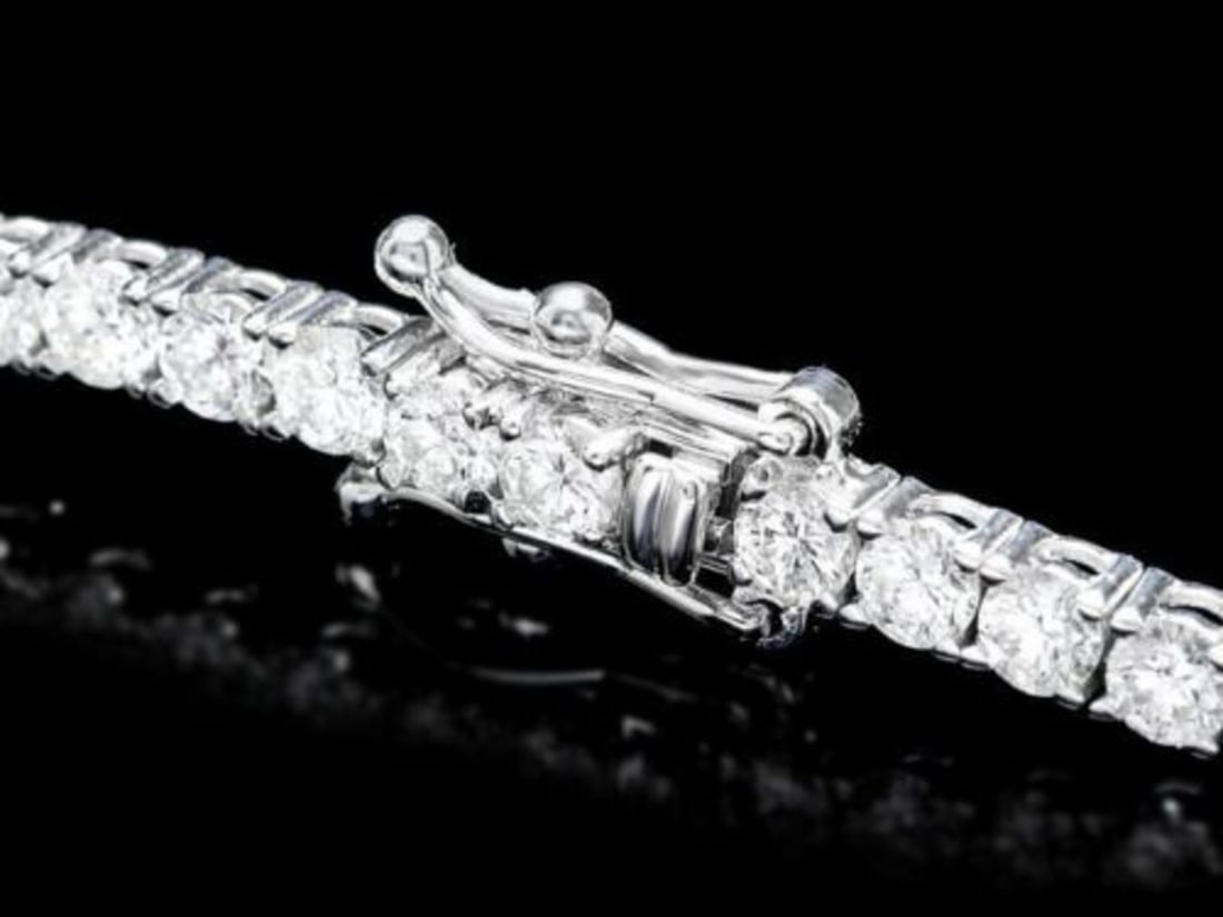 18K Gold 4.56ct Diamond Bracelet - 2