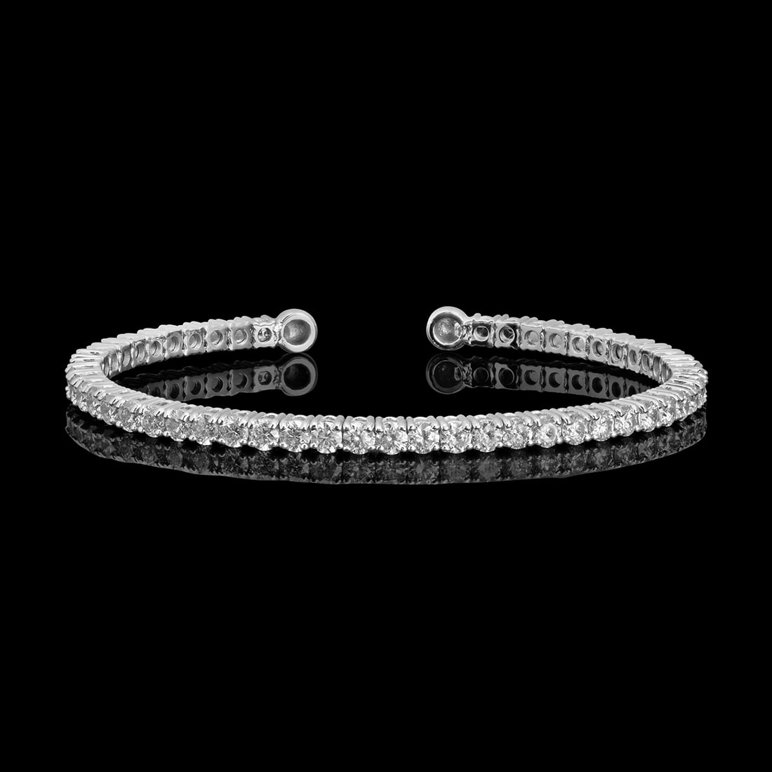 14k White Gold 3.41ct Diamond Bracelet (1 of 5)