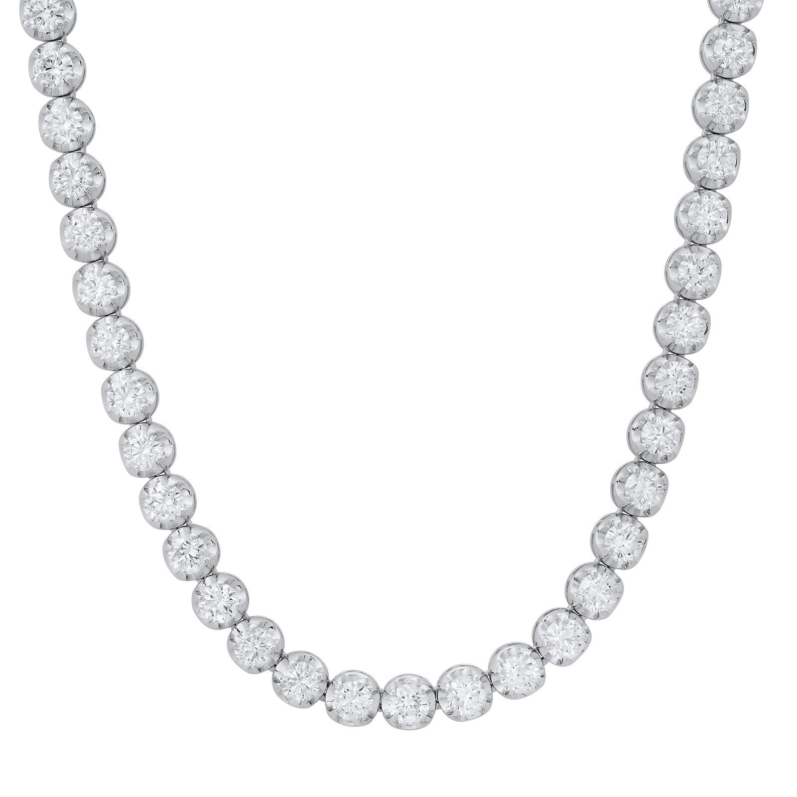 14K White Gold with 14.11ct Diamond Necklace (1 of 3)