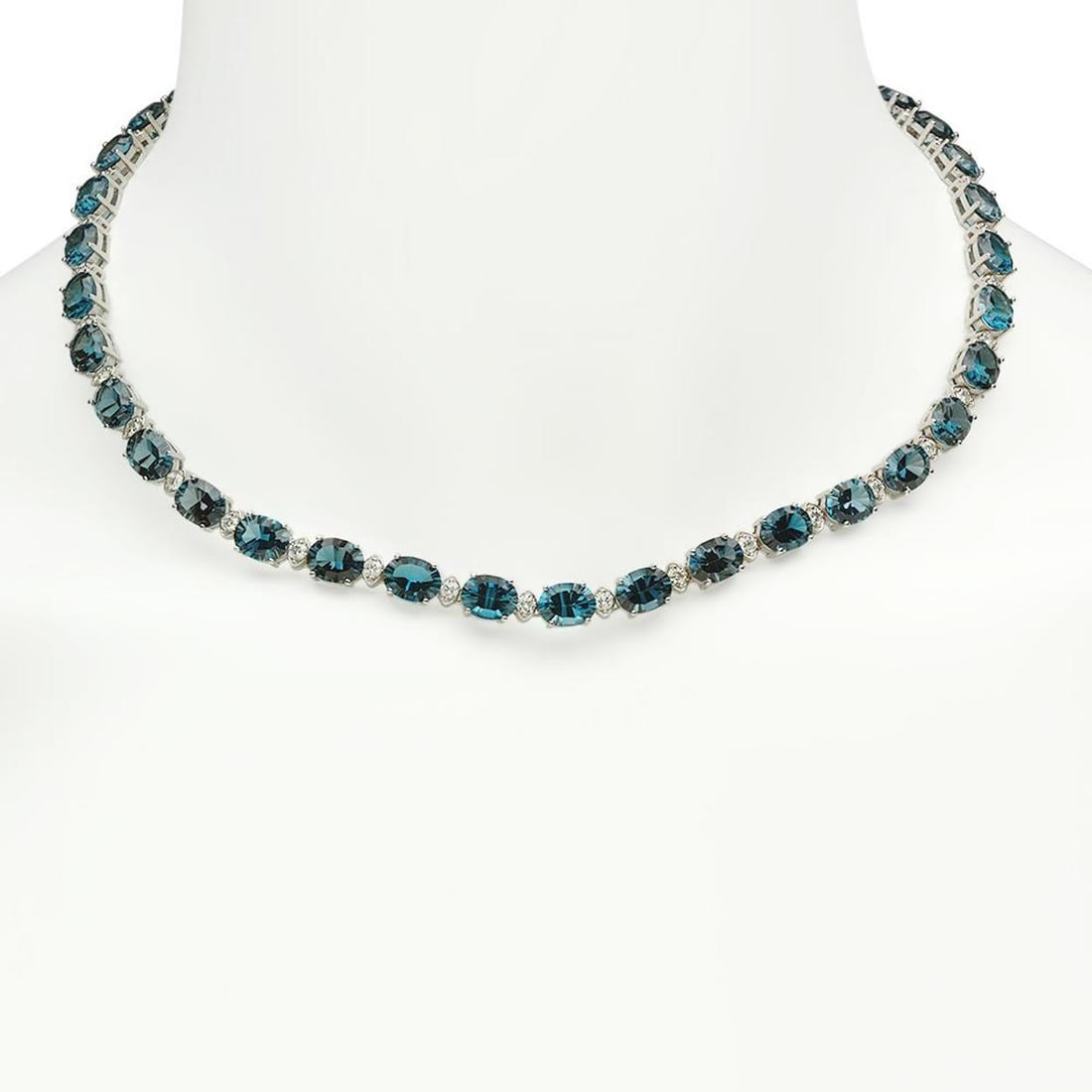 14K Gold 56.61ct Topaz 2.69ct Diamond Necklace (1 of 5)