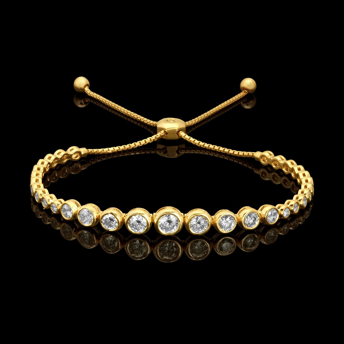 14k Yellow Gold 2.65ct Diamond Bracelet (1 of 5)