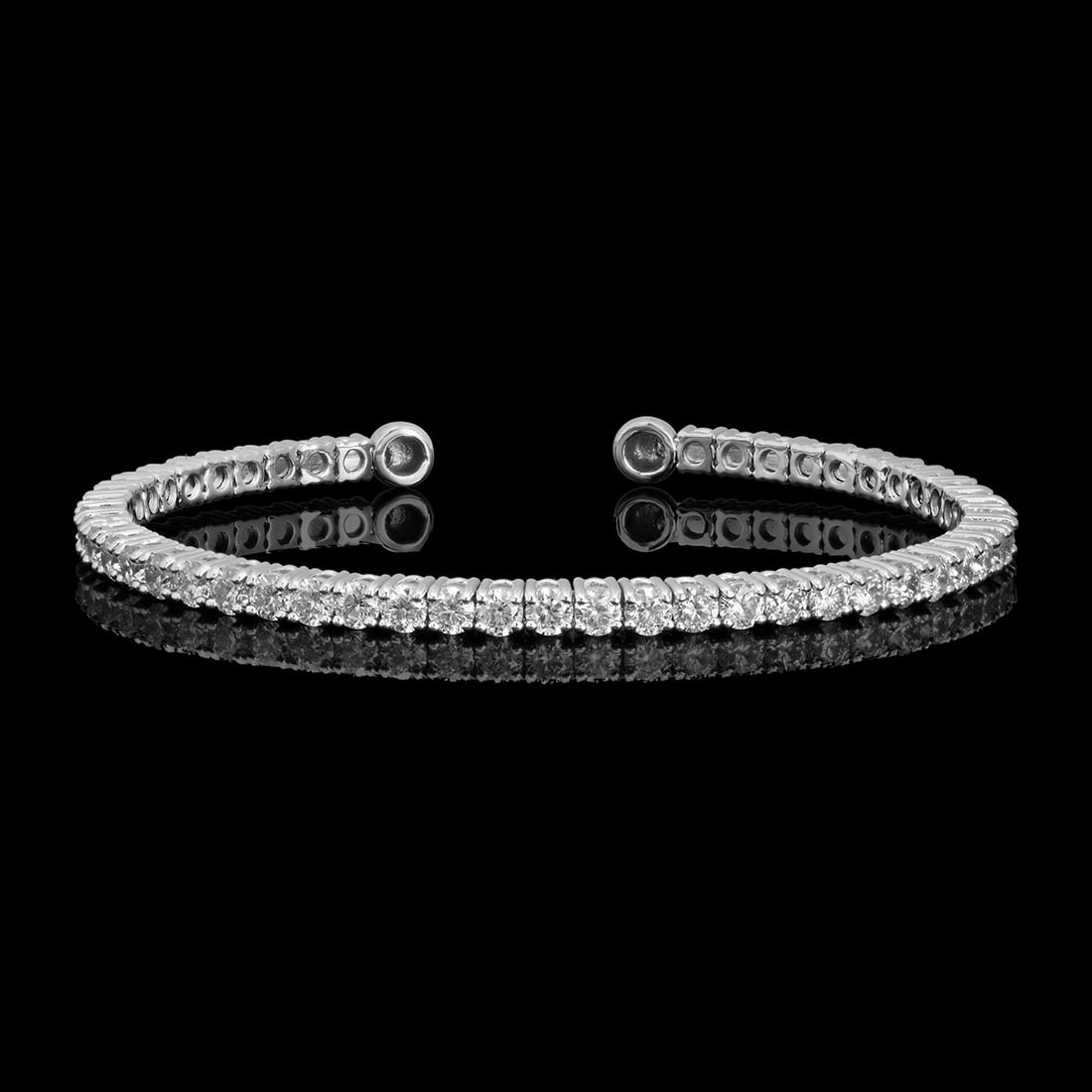 14k White Gold 3.42ct Diamond Bracelet (1 of 5)