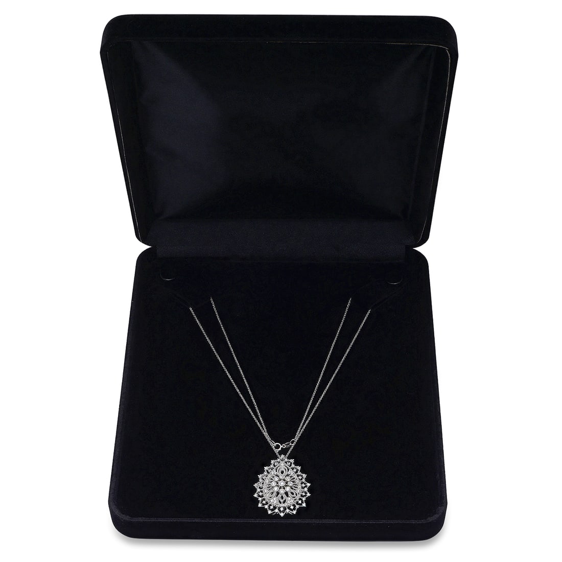 14K White Gold Setting with 1.27ct Diamond Pendant (1 of 2)