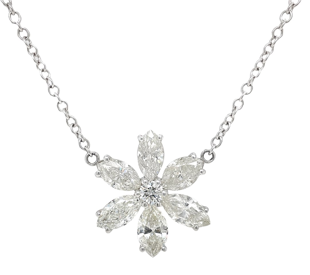 18K White Gold 7.23ct Diamond Pendant: Retail: $55,000.00 ****** 18K White Gold 7.23ct Diamond Pendant ****** Size: 16 / Metal: 18K White Gold / Total Item Weight: 10.6 Grams / Country Made: United States / / Main Stone: Diamond / Carat